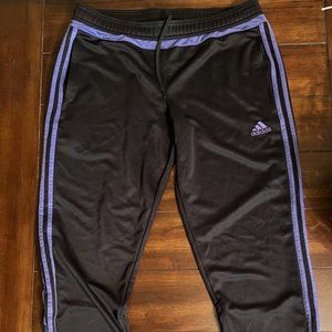 Adidas Tiro Climacool Black with Purple Stripe Pants